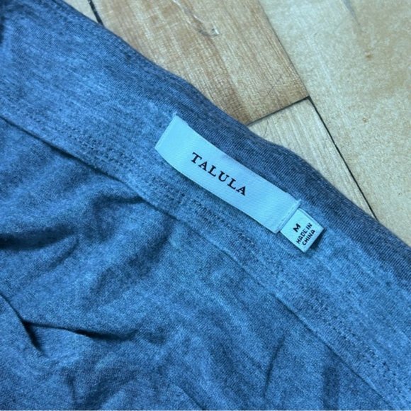 Aritzia Talula Grey Jersey Midi Slit Skirt - Picture 4 of 8